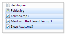 Zusammenhängenden Block Dateien selektieren